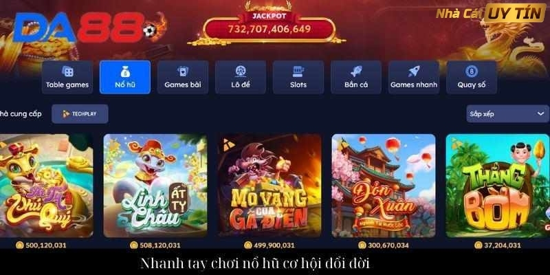 Giao diện nhà cái thân thiện